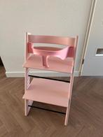 Originele Stokke Tripp Trapp stoel lichtroze - Incl. Babyset, Kinderen en Baby's, Kinderstoelen, Ophalen, Zo goed als nieuw, Meegroeistoel
