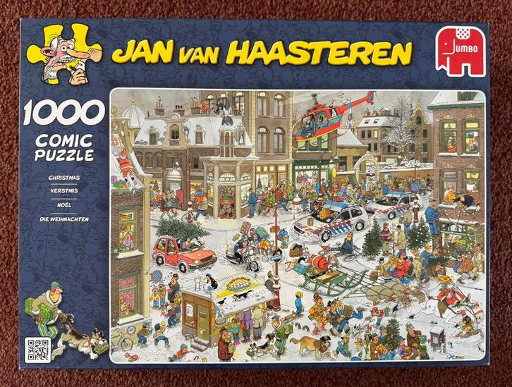 Jan van Haasteren Kerstmis Puzzel 1000 stukjes, Hobby en Vrije tijd, Denksport en Puzzels, Zo goed als nieuw, Legpuzzel, 500 t/m 1500 stukjes