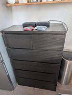 IKEA Malm ladekast, zwartbruin, Huis en Inrichting, Kasten | Ladekasten, Ophalen, Gebruikt, 100 tot 150 cm, 50 tot 100 cm