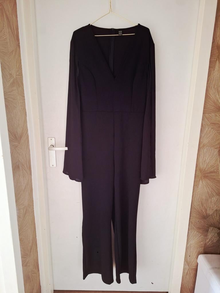 Nieuwe zwarte jumpsuit met wijde mouwen - Shein, Kleding | Dames, Jumpsuits, Maat 38/40 (M), Zwart, Nieuw, Ophalen of Verzenden