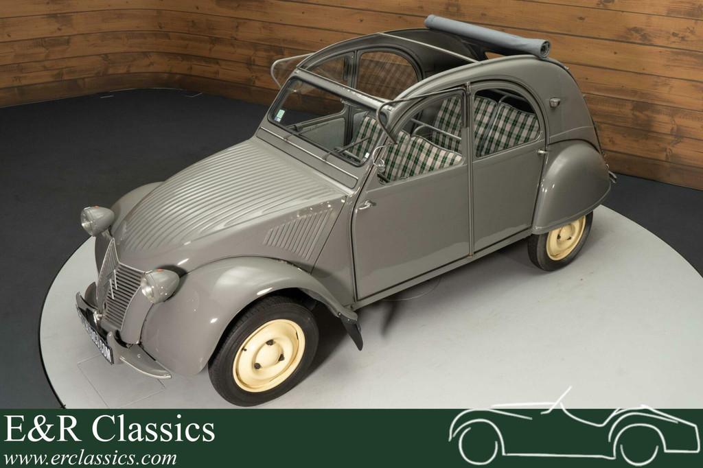 Citroën 2CV | Gerestaureerd | Zeldzaam oud type | 1953, Auto's, Oldtimers, Bedrijf, Te koop, Open dak, Citroën, Benzine, Cabriolet