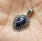 zilveren hanger met natuurlijke Sodaliet steen zilver 925, Sieraden, Tassen en Uiterlijk, O.T., Blauw, Nieuw, Ophalen of Verzenden