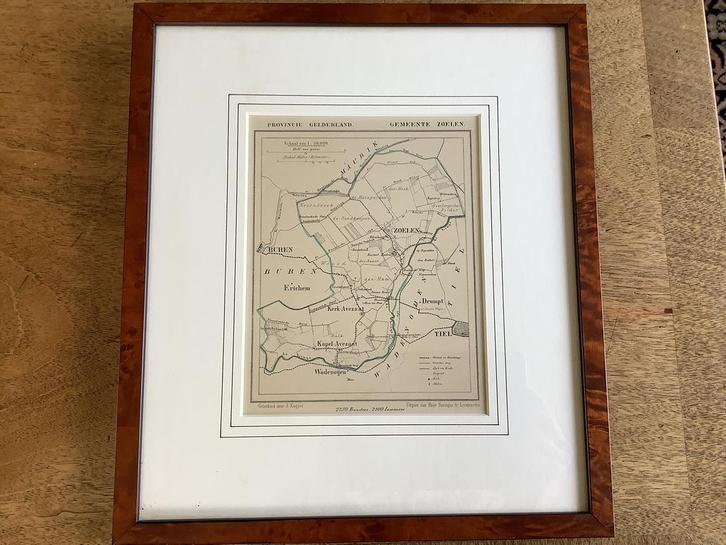 LITHO  GEMEENTE  ZOELEN.-  SURINGAR., Antiek en Kunst, Kunst | Litho's en Zeefdrukken, Ophalen of Verzenden