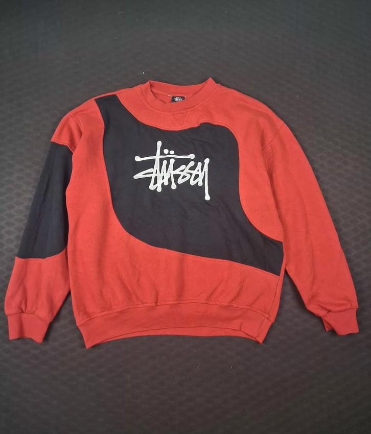 Rework Stüssy sweater / trui / hoodie XL – unisex uniek, Kleding | Heren, Truien en Vesten, Zo goed als nieuw, Maat 56/58 (XL)