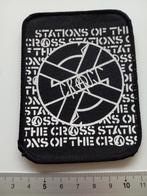 Crass vintage 80's Stations of the Crass patch c294 PUNK, Verzenden, Nieuw, Kleding
