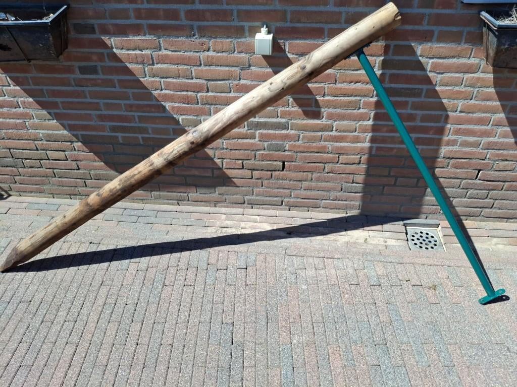 Duikelrek, groene duikelstang 125cm en 1 paal, Kinderen en Baby's, Speelgoed | Buiten | Speeltoestellen, Ophalen, Gebruikt, Schommel