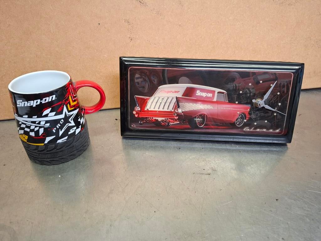 SNAP-ON Collectors Item: Klokje (Chevrolet Nomad) & Beker, Ophalen of Verzenden, Gebruiksvoorwerp