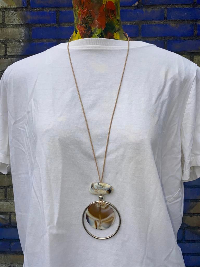 Ibiza ketting Boho Bohemien, Ophalen of Verzenden, Zo goed als nieuw, Overige materialen