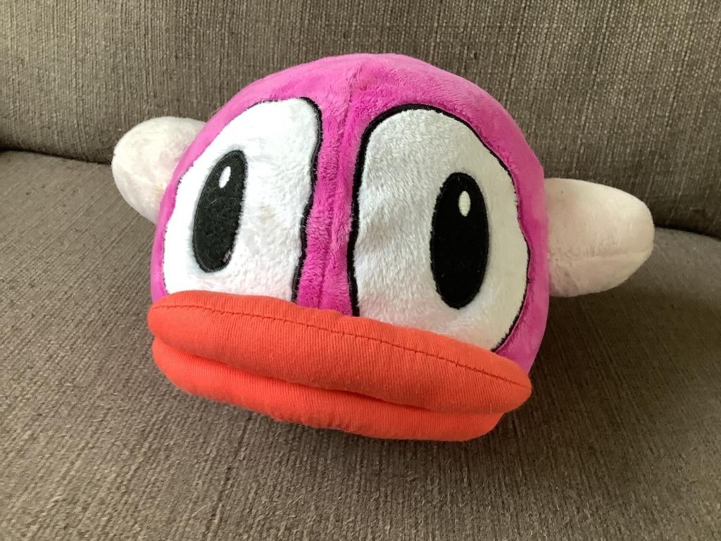 Flappy bird vogel knuffel, grote ogen, dikke lippen toys4all, Ophalen of Verzenden, Zo goed als nieuw, Overige typen
