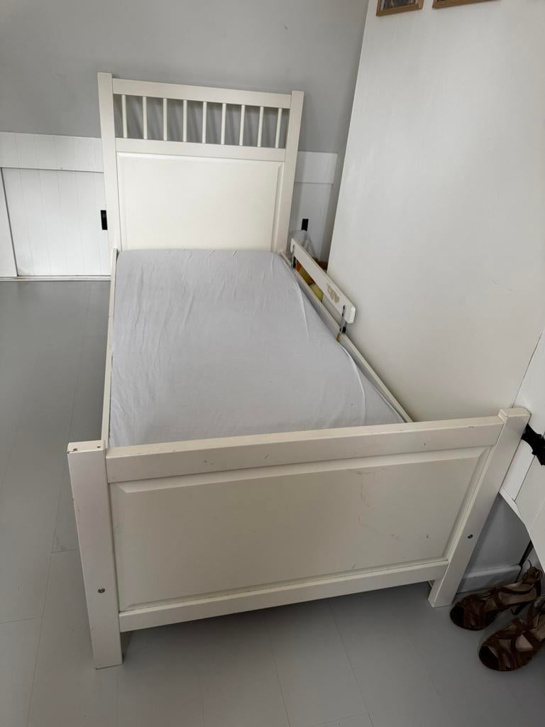 Eenpersoonsbed Hemnes Ikea, Ophalen, Gebruikt, Eenpersoons, Wit