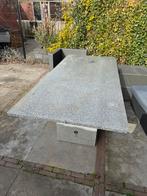 Tuintafel (Graniet), Ophalen of Verzenden, Zo goed als nieuw, Rechthoekig, Overige materialen
