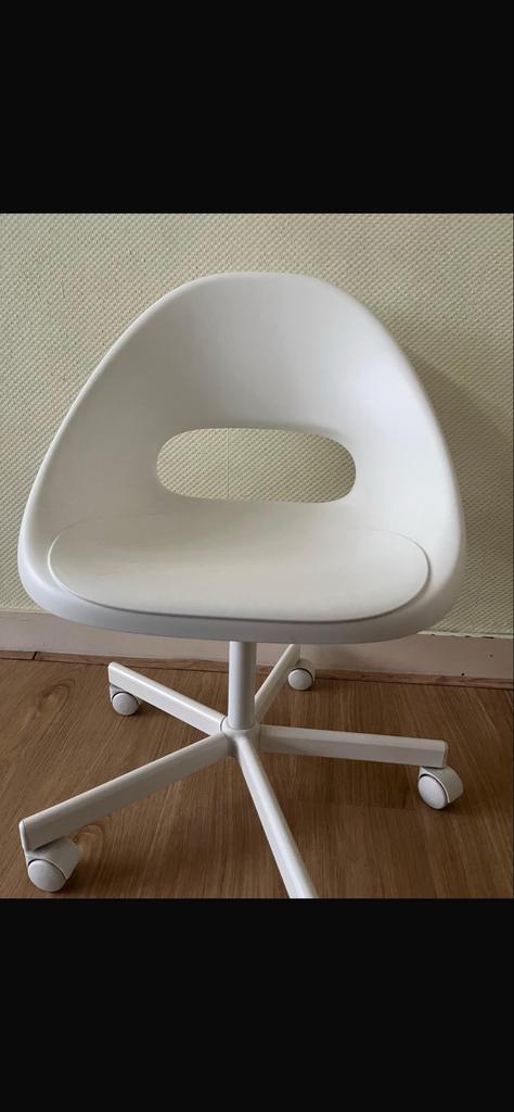 Witte Bureaustoel LOBERGET / MALSKÄR - IKEA, Ophalen, Gebruikt, Wit, Bureaustoel