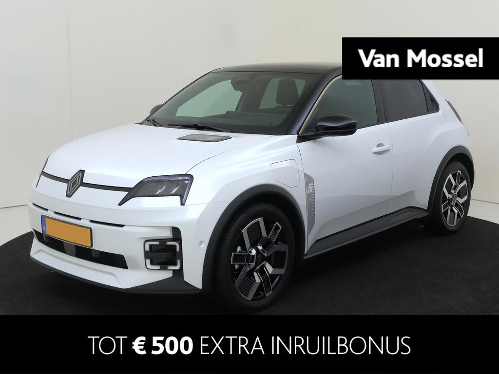 Renault 5 comfort range iconic cinq 52 kWh | Demo | Google n, Auto's, Stof, Wit, Origineel Nederlands, 500 kg