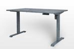 RM5 zit/sta Elektrische bureaus 140x80cm grijs memory NIEUW!, Ophalen of Verzenden, In hoogte verstelbaar, Nieuw