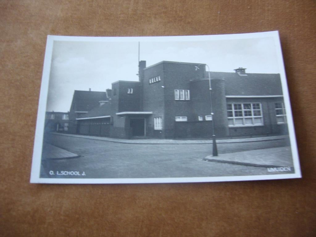 IJMUIDEN  =  O.L. SCHOOL J., Ophalen of Verzenden, 1940 tot 1960, Ongelopen, Noord-Holland