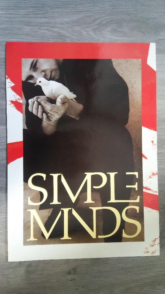Simple Minds album cover POSTER KLEIN vintage, Ophalen of Verzenden, Zo goed als nieuw, Overige typen