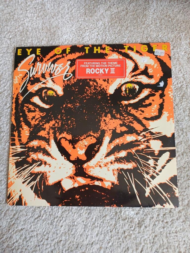 Survivor - Eye of the Tiger LP (1982) - Originele Persing, Gebruikt, Originele persing, 1980 - 1989, Ophalen of Verzenden