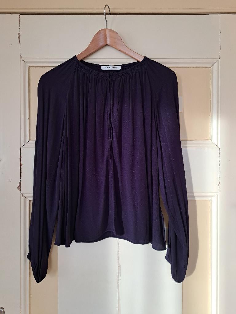Samsøe Samsøe blouse top maat s, Blauw, Nieuw, Ophalen of Verzenden, Lange mouw