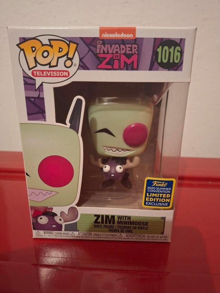 Funko Pop! Invader Zim met Minimooose - Summer Convention, Verzamelen, Poppetjes en Figuurtjes, Nieuw, Ophalen of Verzenden