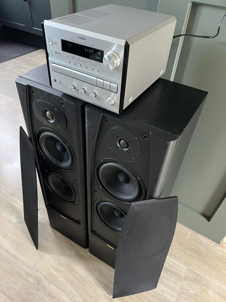 Yamaha Hifi audio met grote luidsprekers., Audio, Tv en Foto, Stereo-sets, Ophalen, Zo goed als nieuw, Overige merken