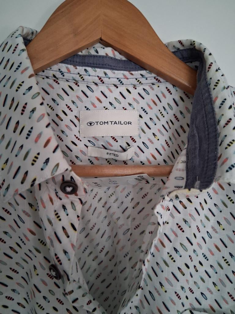 Tom Tailor Overhemd maat XXL, Kleding | Heren, Grote Maten, Overhemd, Wit, Tom Tailor, Ophalen of Verzenden