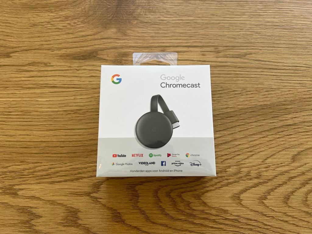 Nieuwe Google Chromecast 3 - ongeopend - Full HD streamen, Ophalen of Verzenden, Nieuw, HDMI, Zonder harde schijf