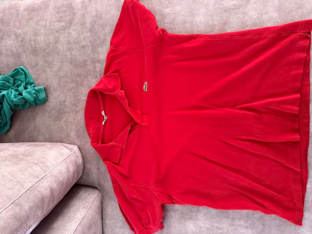 Lacoste polo, Ophalen of Verzenden, Zo goed als nieuw, Maat 48/50 (M), Rood