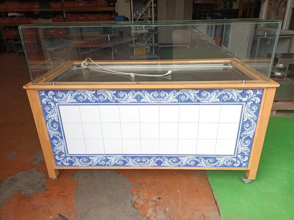 Koeltoonbank koelvitrine plaatkoeling met laden en wielen, Ophalen, 200 liter of meer, 160 cm of meer, 45 tot 60 cm