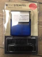 Tekststempel nieuw in verpakking, Ophalen of Verzenden, Onbekend, Onbekend, Onbekend