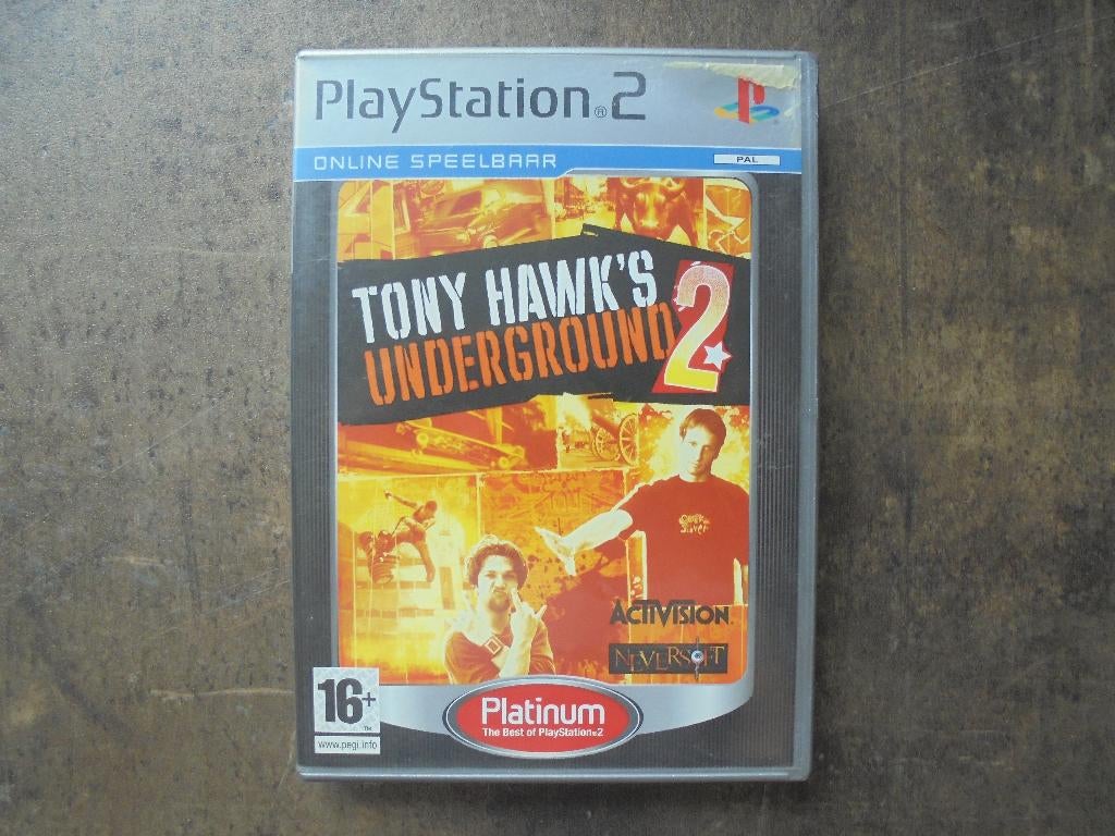 Tony Hawk's Underground 2 voor PS2 (zie foto's), Spelcomputers en Games, Gebruikt, 1 speler, Ophalen of Verzenden, Vanaf 16 jaar