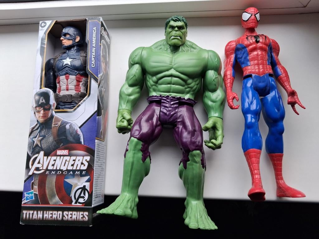 Marvel Avengers actiefiguren: Captain America, Hulk, Spiderm, Kinderen en Baby's, Speelgoed | Actiefiguren, Ophalen of Verzenden