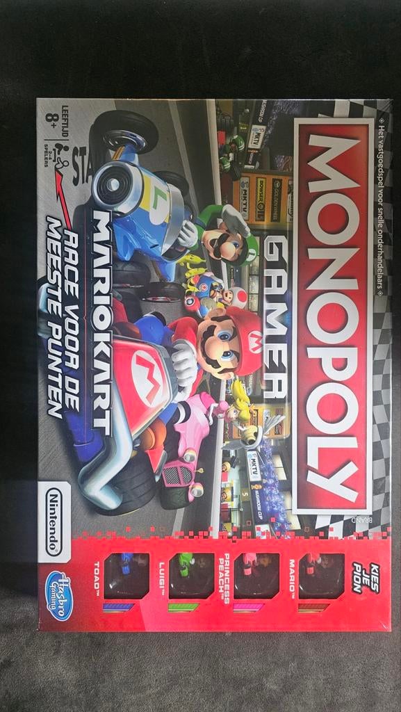 Monopoly Gamer Mario Kart - nieuw geseald, Drie of vier spelers, Ophalen of Verzenden, Nieuw, Hasbro Gaming