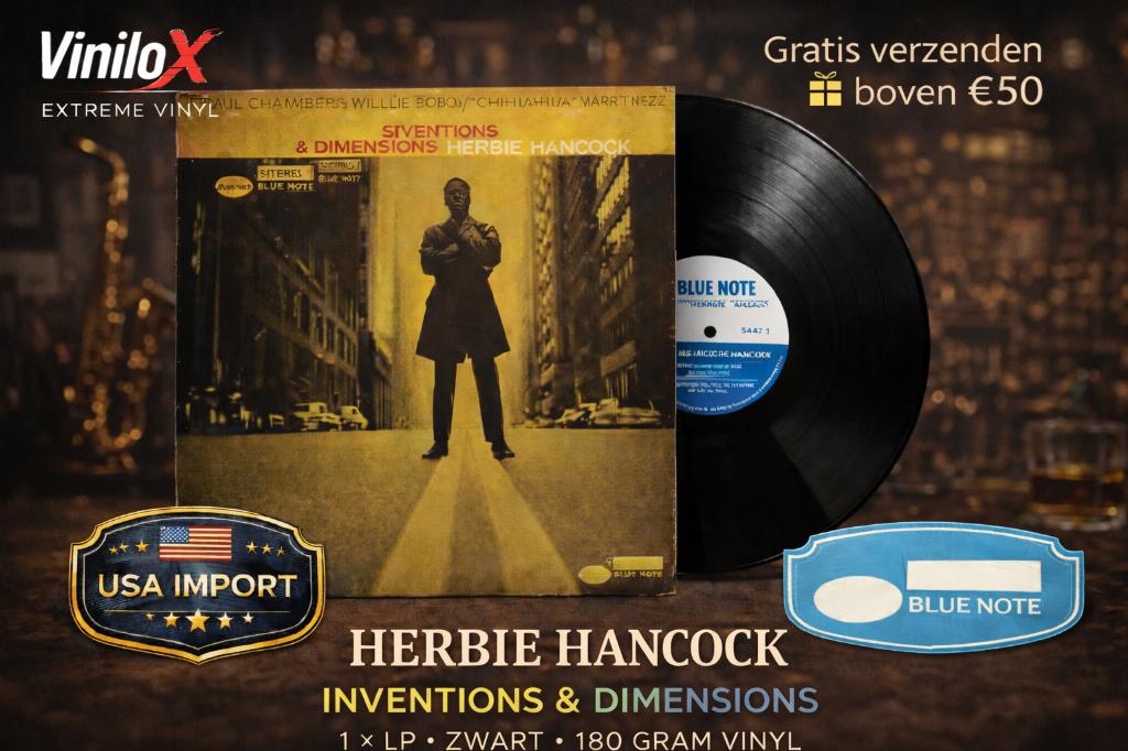 Herbie Hancock – Inventions & Dimensions LP Blue Note 180g, Cd's en Dvd's, Vinyl | Jazz en Blues, 1960 tot 1980, Ophalen of Verzenden