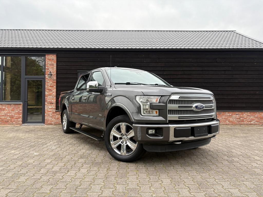 Ford USA F150 3.5 V6 Ecoboost - Marge - Pano - LPG - Platinu, 2241 kg, Gebruikt, Zwart, F-150