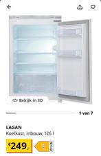 Lagan ikea inbouw koelkast 126 liter, Witgoed en Apparatuur, Zonder vriesvak, 100 tot 150 liter, Zo goed als nieuw, 45 tot 60 cm