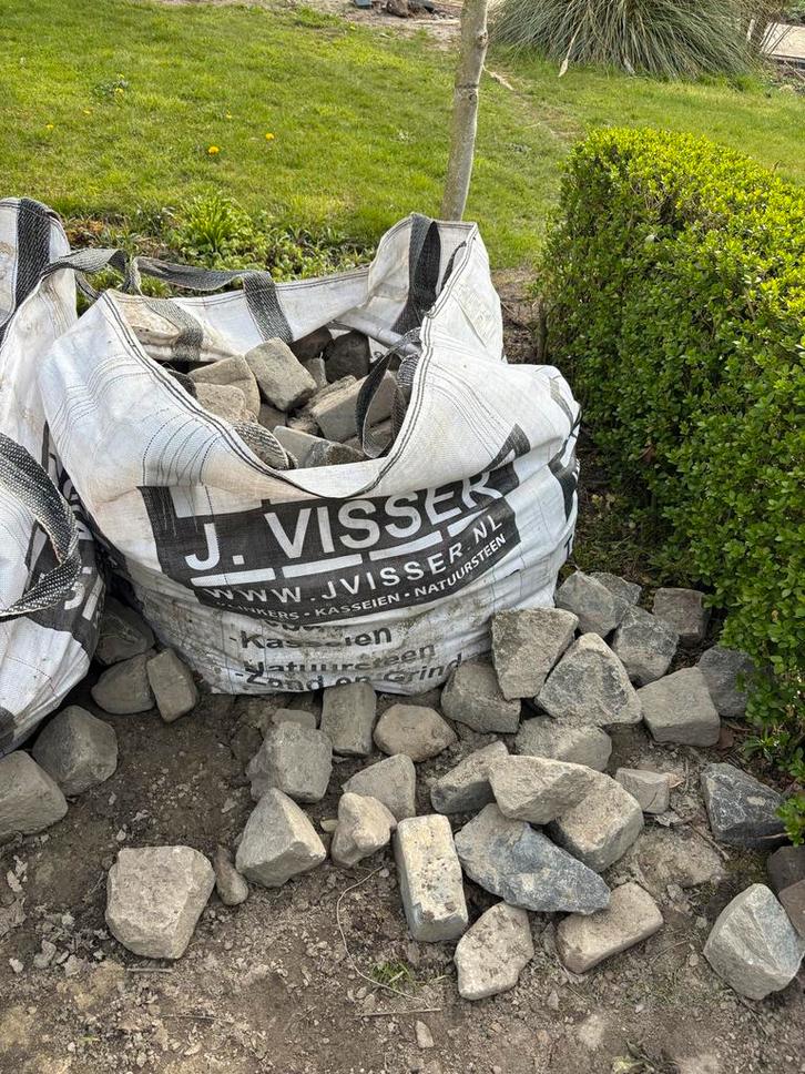 Kinderkoppen - Natuursteen Klinkers - kasseien, Tuin en Terras, Tegels en Klinkers, Gebruikt, Klinkers, Natuursteen, 10 m² of meer