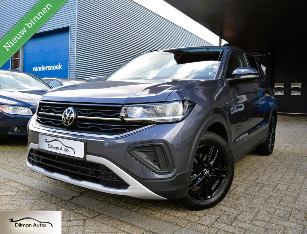 Volkswagen T-Cross 1.0 TSI Life Edition Automaat|Camera|Pdc!, Gebruikt, Met garantie (alle), 116 pk, Grijs