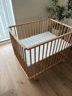 Houten box op wielen met verstelbare bodem, Kinderen en Baby's, Boxen, Ophalen, Gebruikt, Rechthoekig, In hoogte verstelbaar