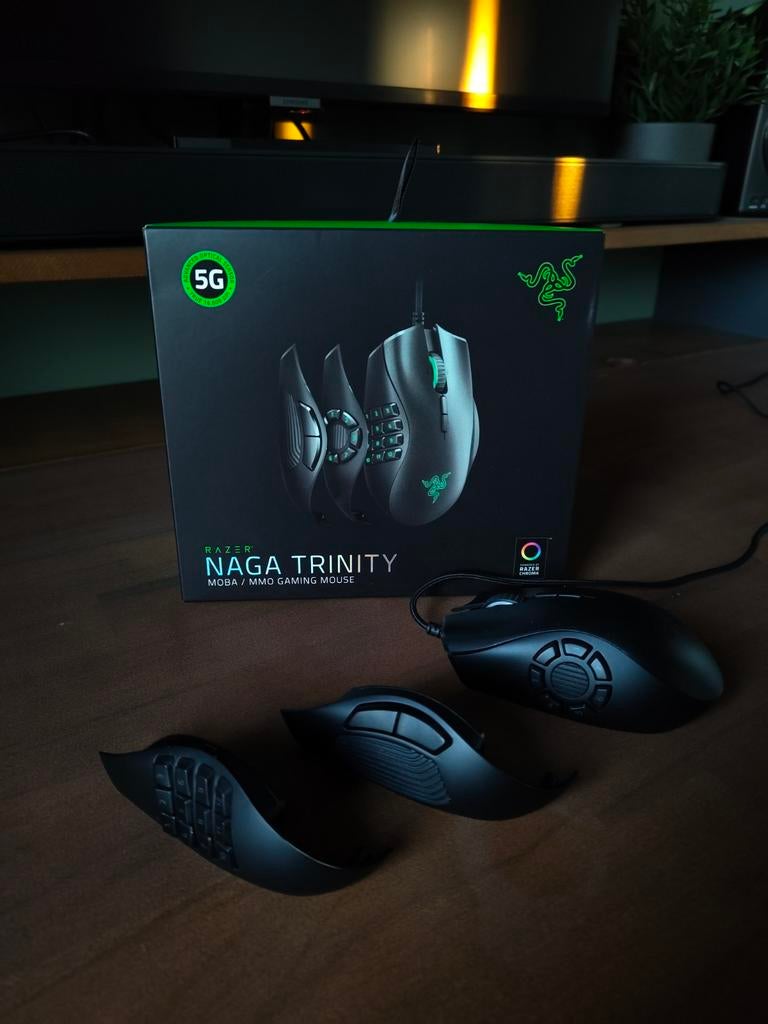 Razer Naga Trinity MOBA/MMO Gaming Muis, Computers en Software, Muizen, Rechtshandig, Muis, Gaming muis, Ophalen of Verzenden