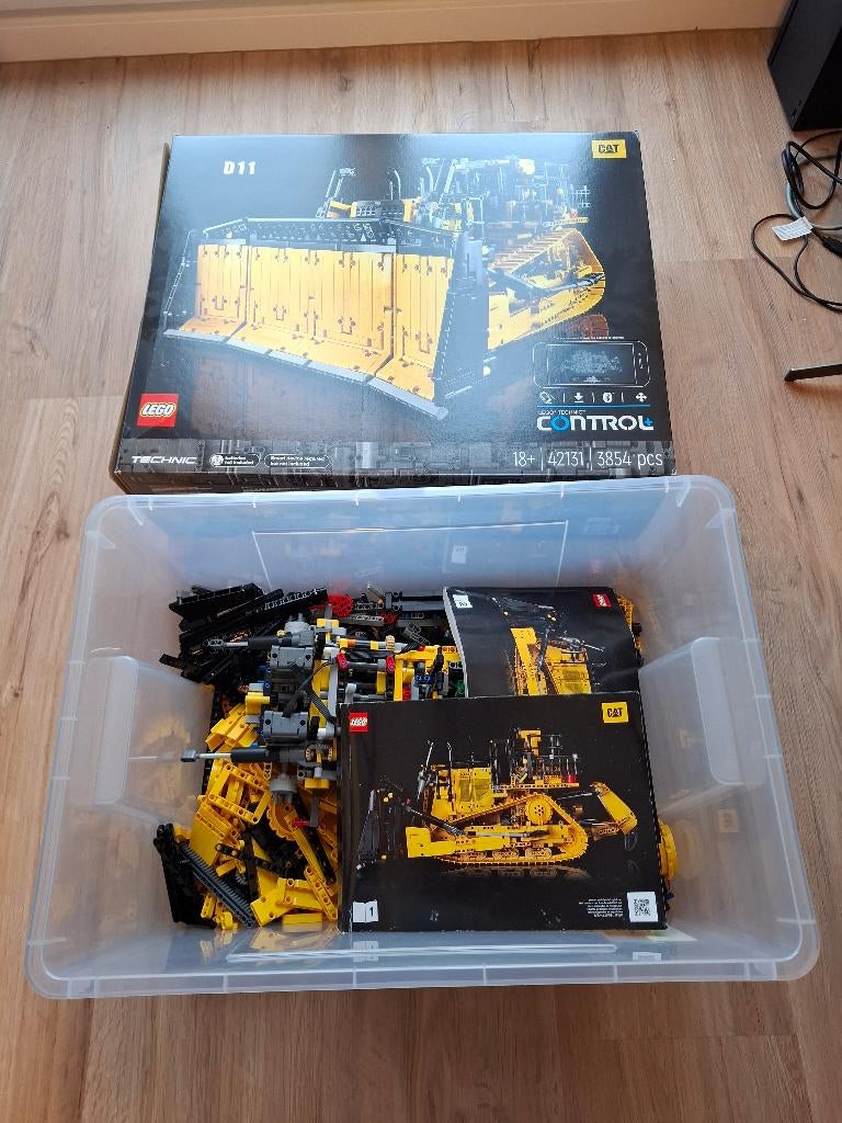 Lego technic 42131 catterpillar, Ophalen of Verzenden, Gebruikt, Complete set, Lego