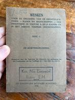 Nederlands mobilisatie voorschrift mortier opleiding 1938, Ophalen of Verzenden, Nederland, Boek of Tijdschrift