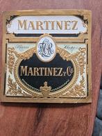 kistetiket martinez, Verzamelen, Ophalen of Verzenden, Gebruikt, Sigarenbandjes