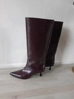 ZGAN Rode, Burgundy red Laarzen met Kitten Heel, Kleding | Dames, Schoenen, Lage of Enkellaarzen, Ophalen of Verzenden, Zo goed als nieuw