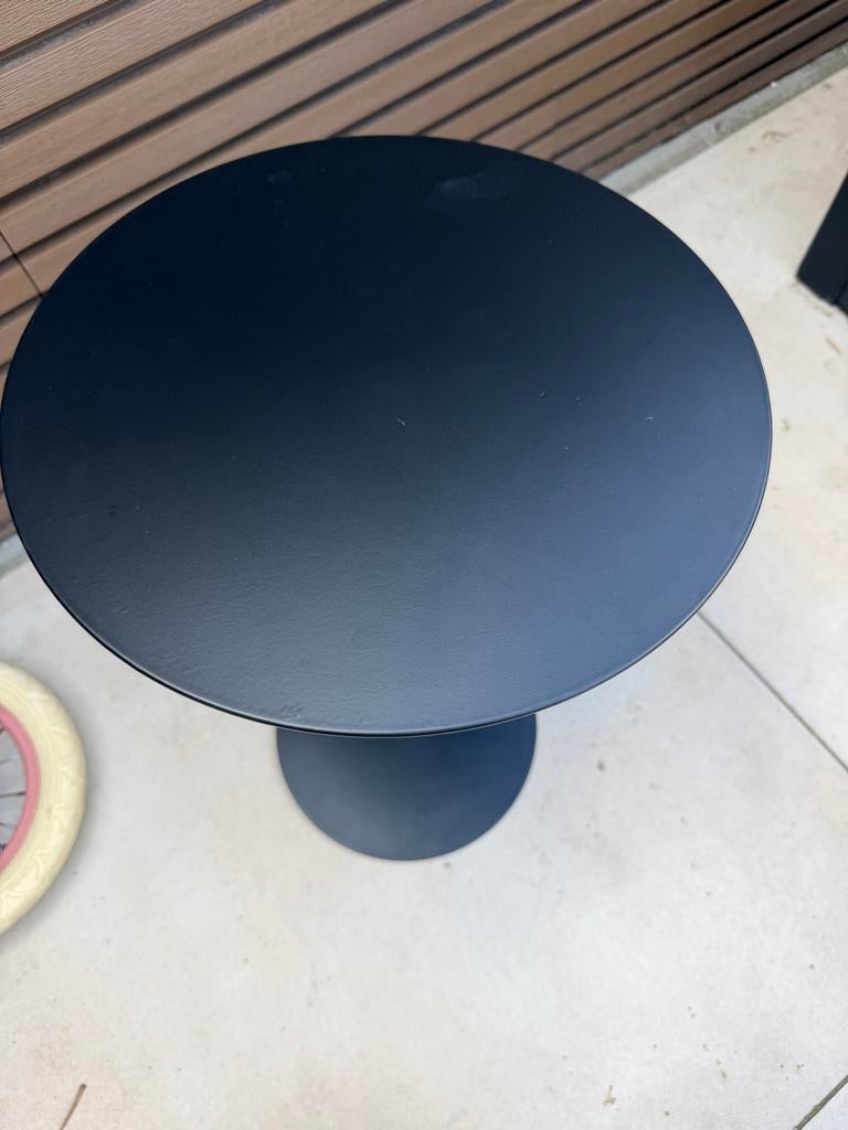 Kwantum bijzettafel nieuw, Minder dan 55 cm, Metaal of Aluminium, Rond, Nieuw