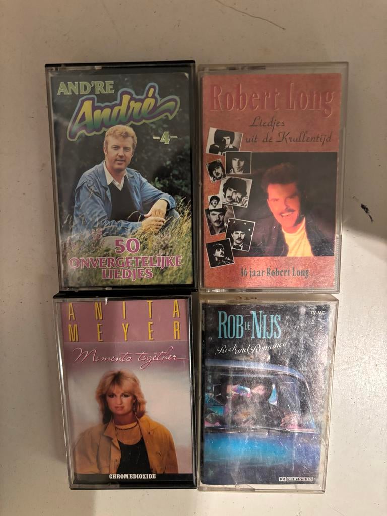 Cassettebandjes: André Hazes, Robert Long, Anita Meyer, Rob, Gebruikt, 2 t/m 25 bandjes, Ophalen of Verzenden, Origineel