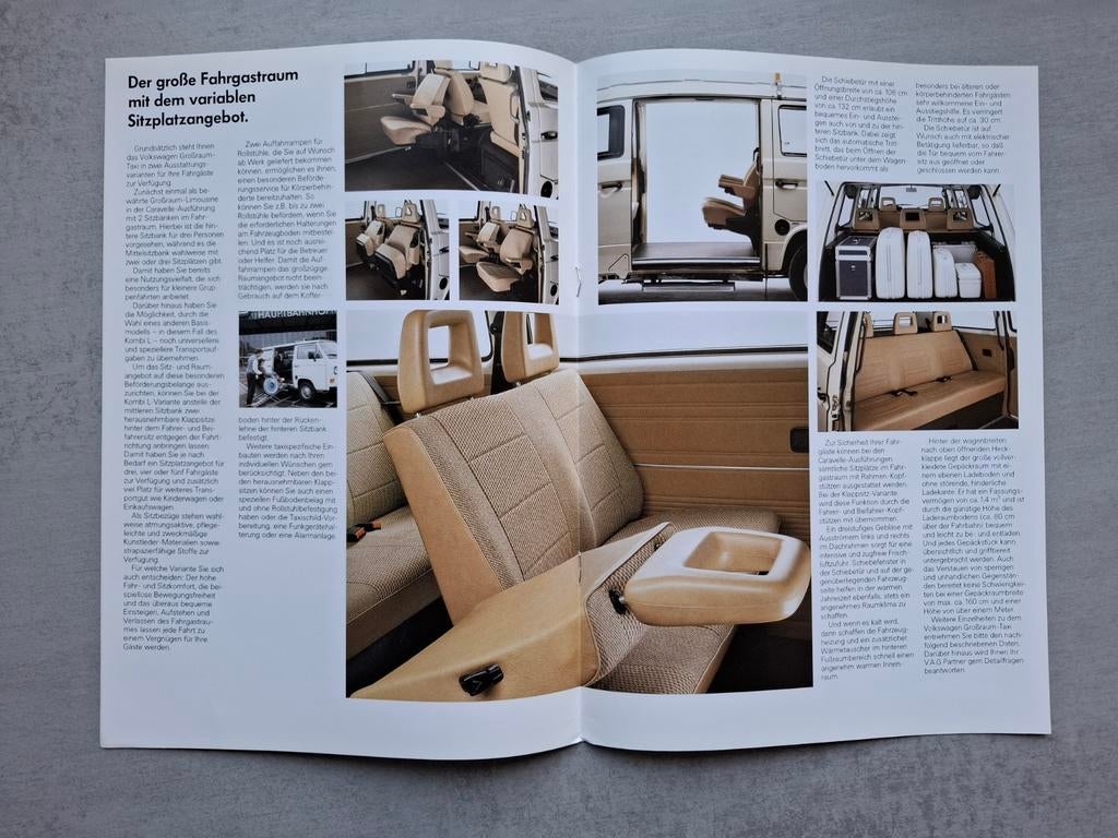 Volkswagen Großraum-Taxi brochure - 1988, Ophalen of Verzenden