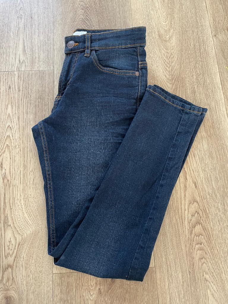 Donker blauwe slim fit jeans maat 158, Broek, C&A, Ophalen of Verzenden, Zo goed als nieuw