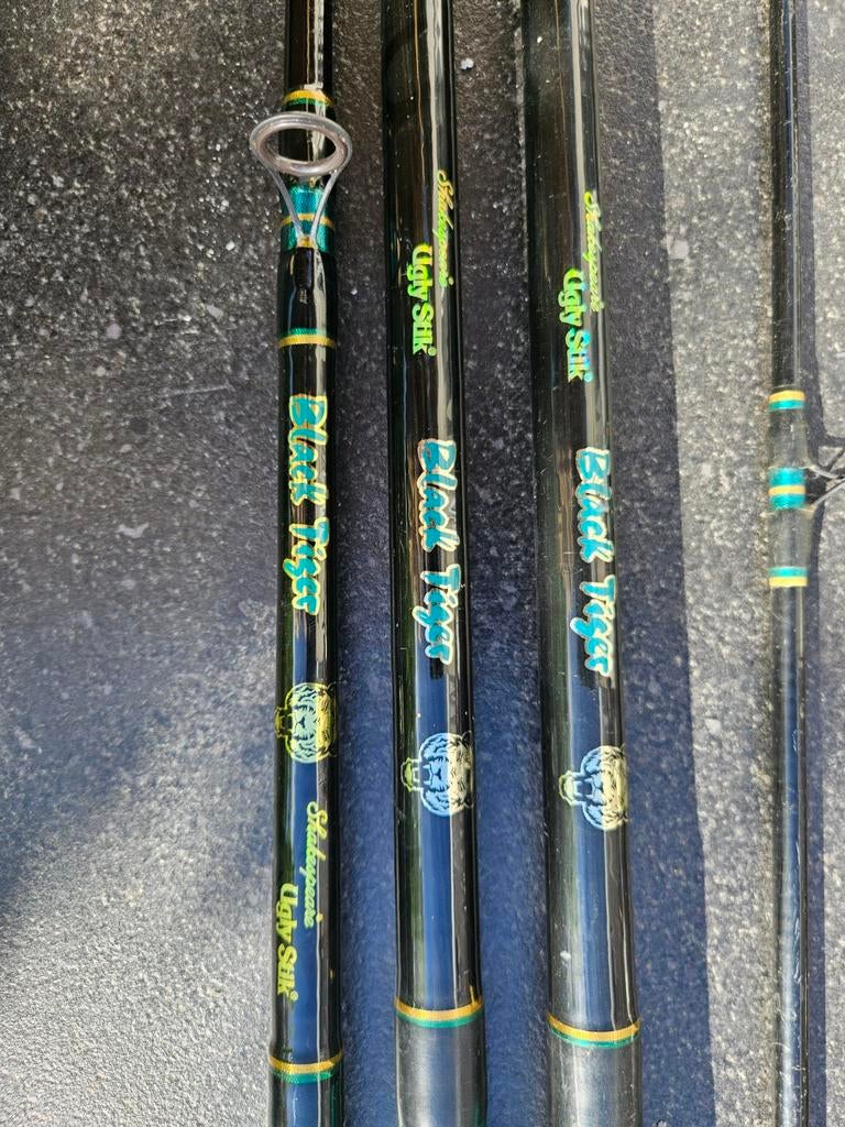 3 Shakespeare Ugly Stik boot/kant zeehengels, Ophalen, Gebruikt, Werphengel