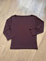 King Louie chocoladebruin top, maat S/M, mesh-achtige stof, Kleding | Dames, Bruin, Ophalen of Verzenden, Lange mouw, Maat 36 (S)
