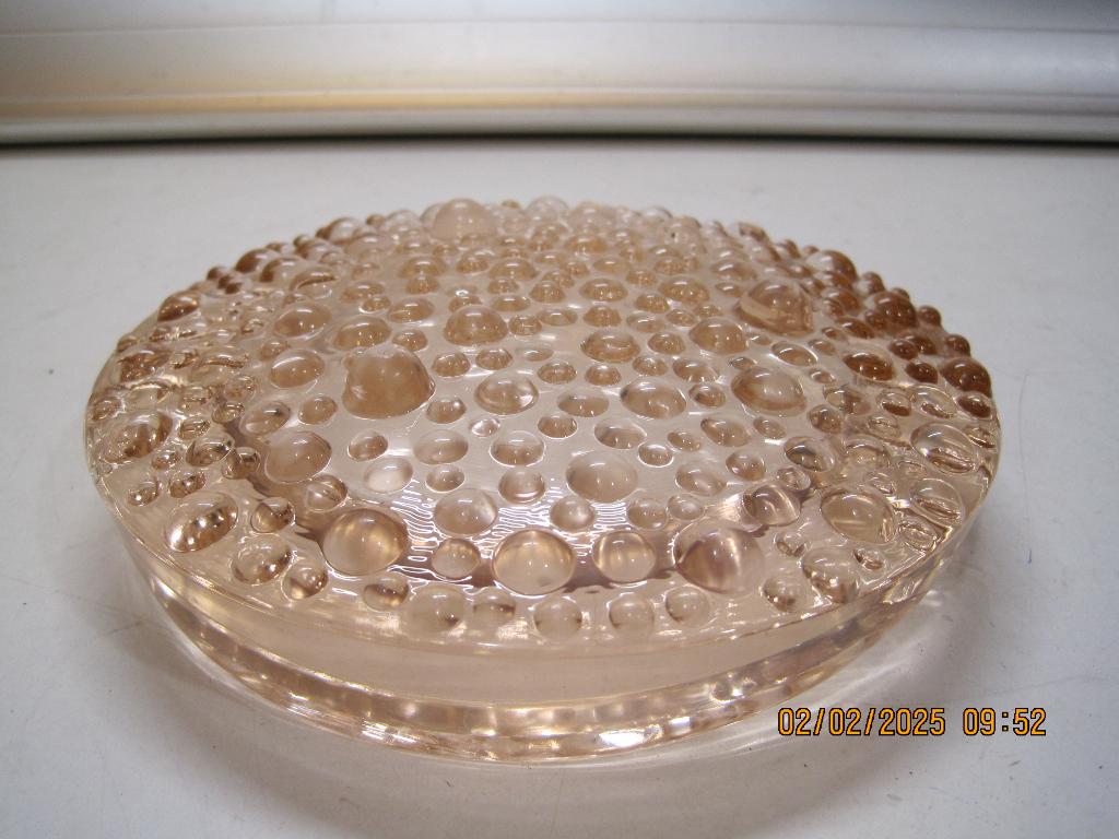 glazen asbak tapio wirkkala in roze kleur iittala (332), Ophalen of Verzenden